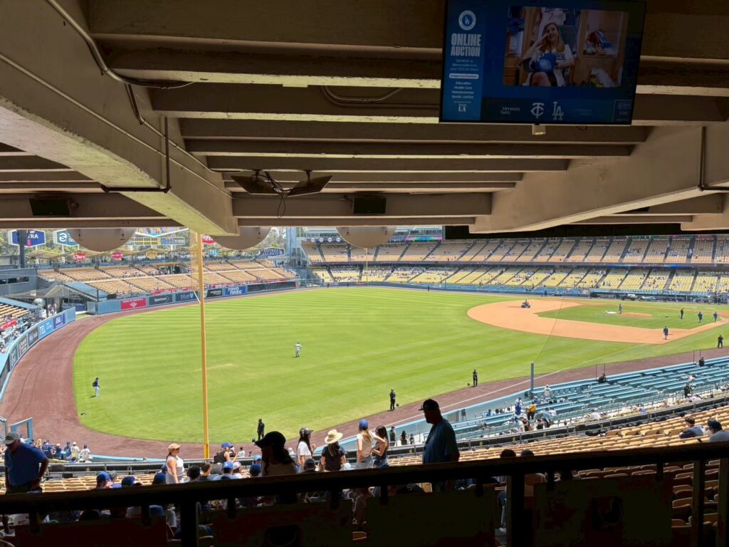 ドジャースタジアムの風景